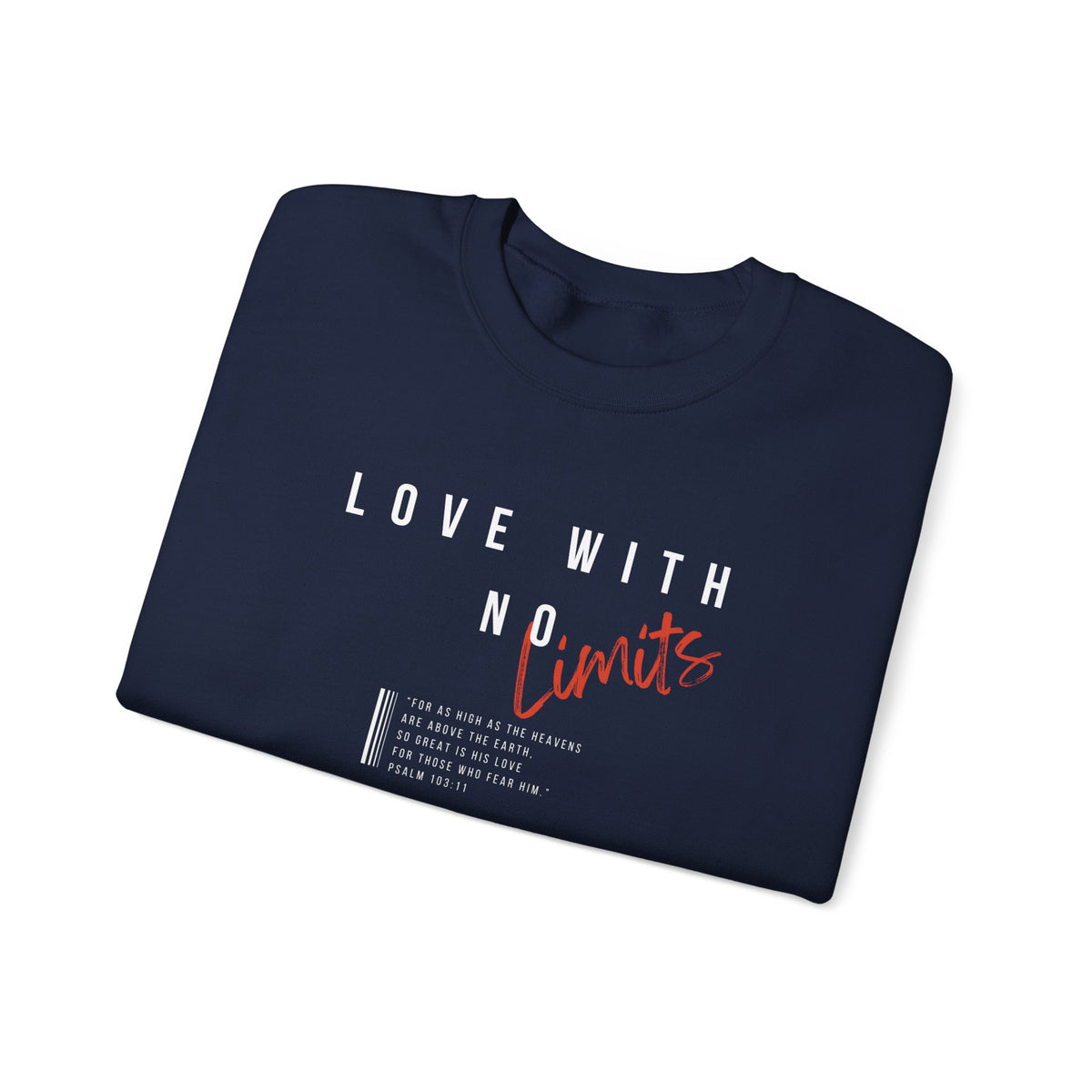 Love With No Limits- Unisex Heavy Blend™ Crewneck Sweatshirt