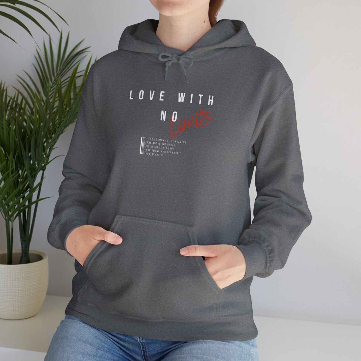 "Love With No Limits" Unisex Heavy Blend™ Hooded Sweatshirt