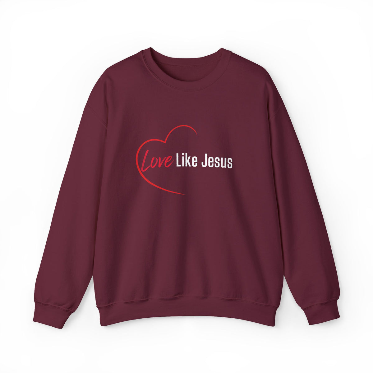 Love Like Jesus Christian Sweatshirt – Wear Your Faith - Unisex Heavy Blend™ Crewneck Sweatshirt