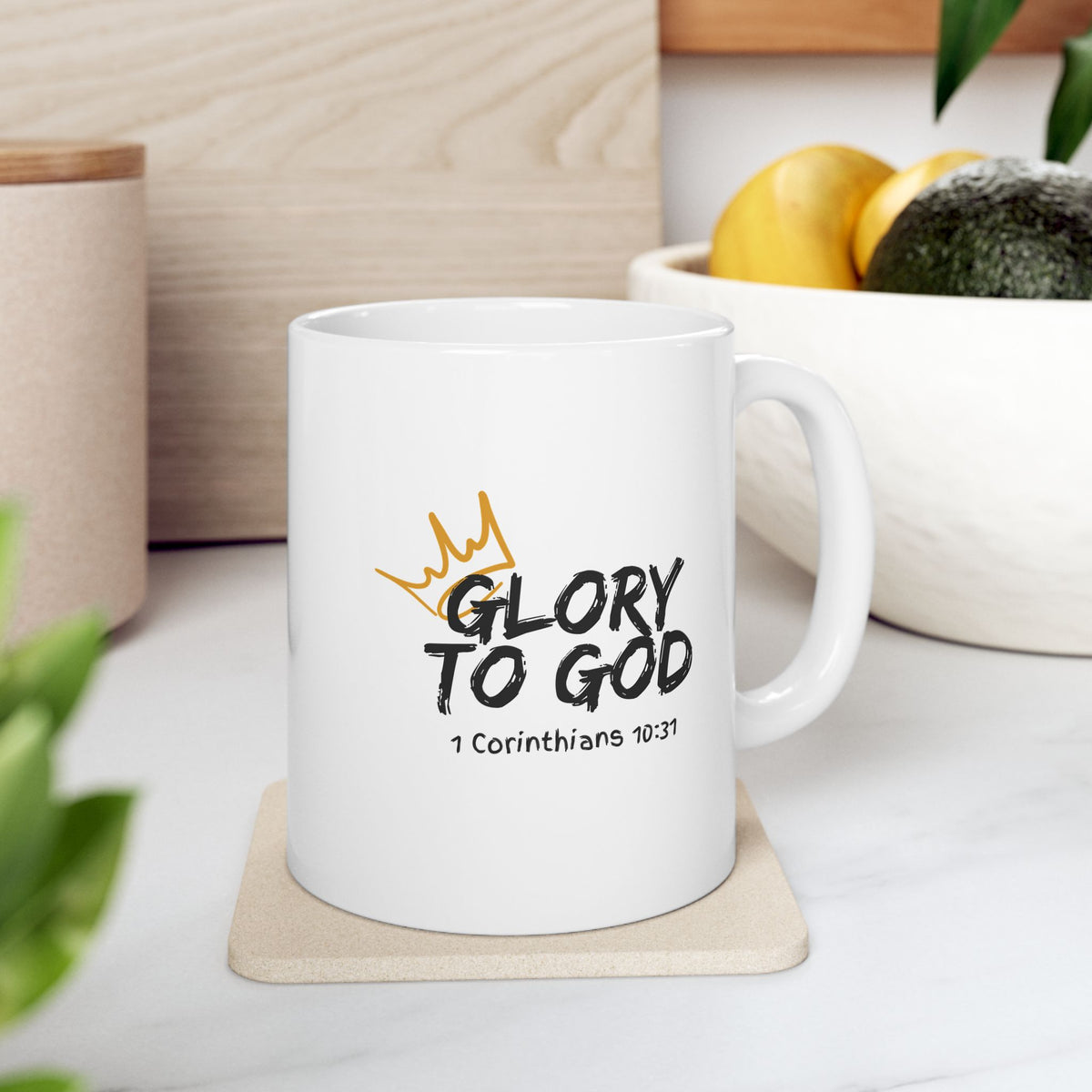 "Glory To God" Ceramic Mug, (11oz, 15oz)