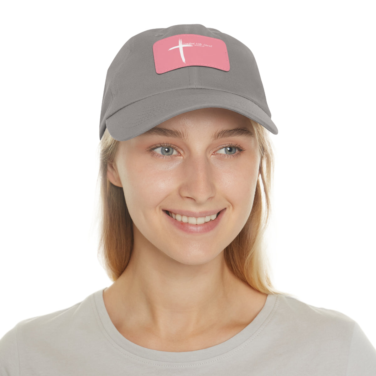 Crucified With Christ Ver.2- Dad Hat with Leather Patch (Rectangle)