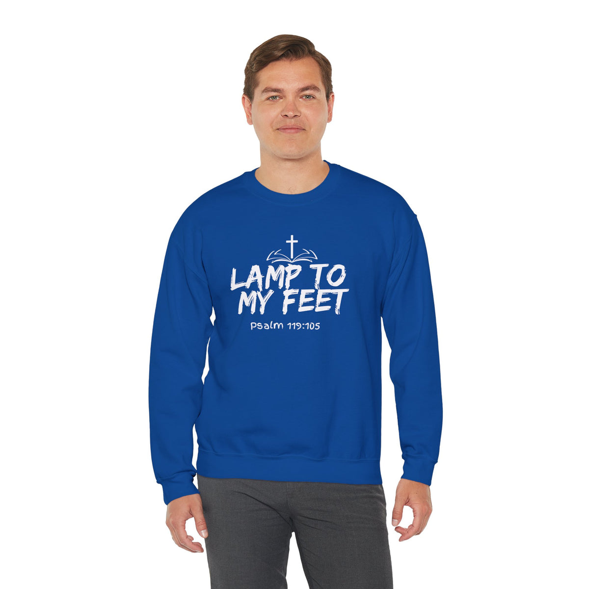 Lamp To My Feet- Unisex Heavy Blend™ Crewneck Sweatshirt