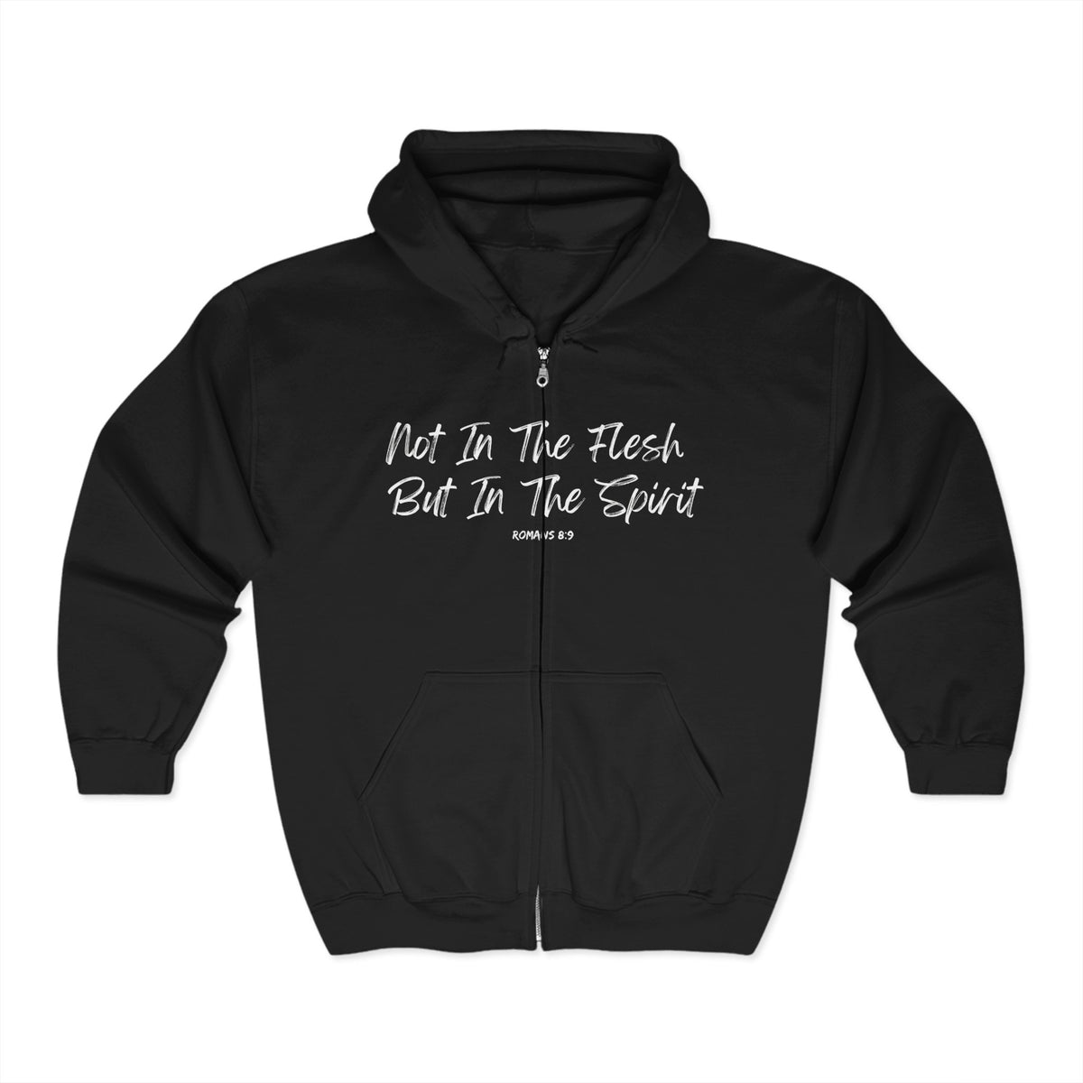 Not In The Flesh but In The Spirit | Unisex Heavy Blend™ Full Zip Hooded Sweatshirt