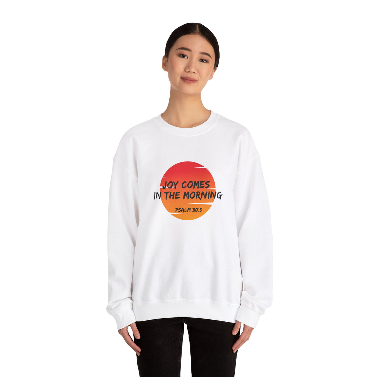 Joy Comes in the Morning- Unisex Heavy Blend™ Crewneck Sweatshirt