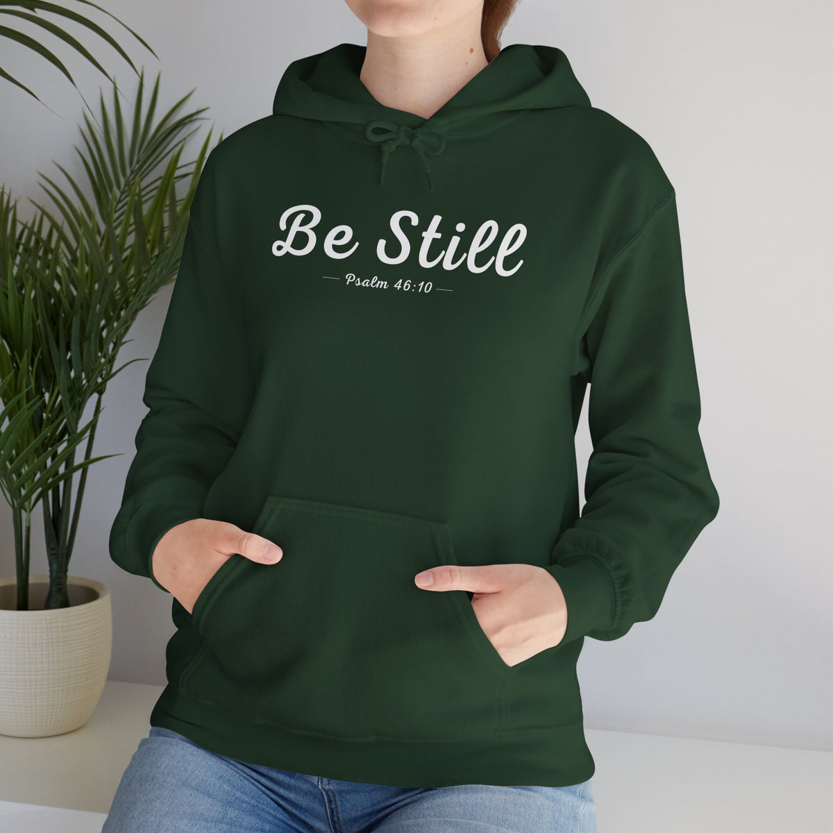 Be Still Christian Hoodie – Psalm 46:10 Faith Comfort Wear
