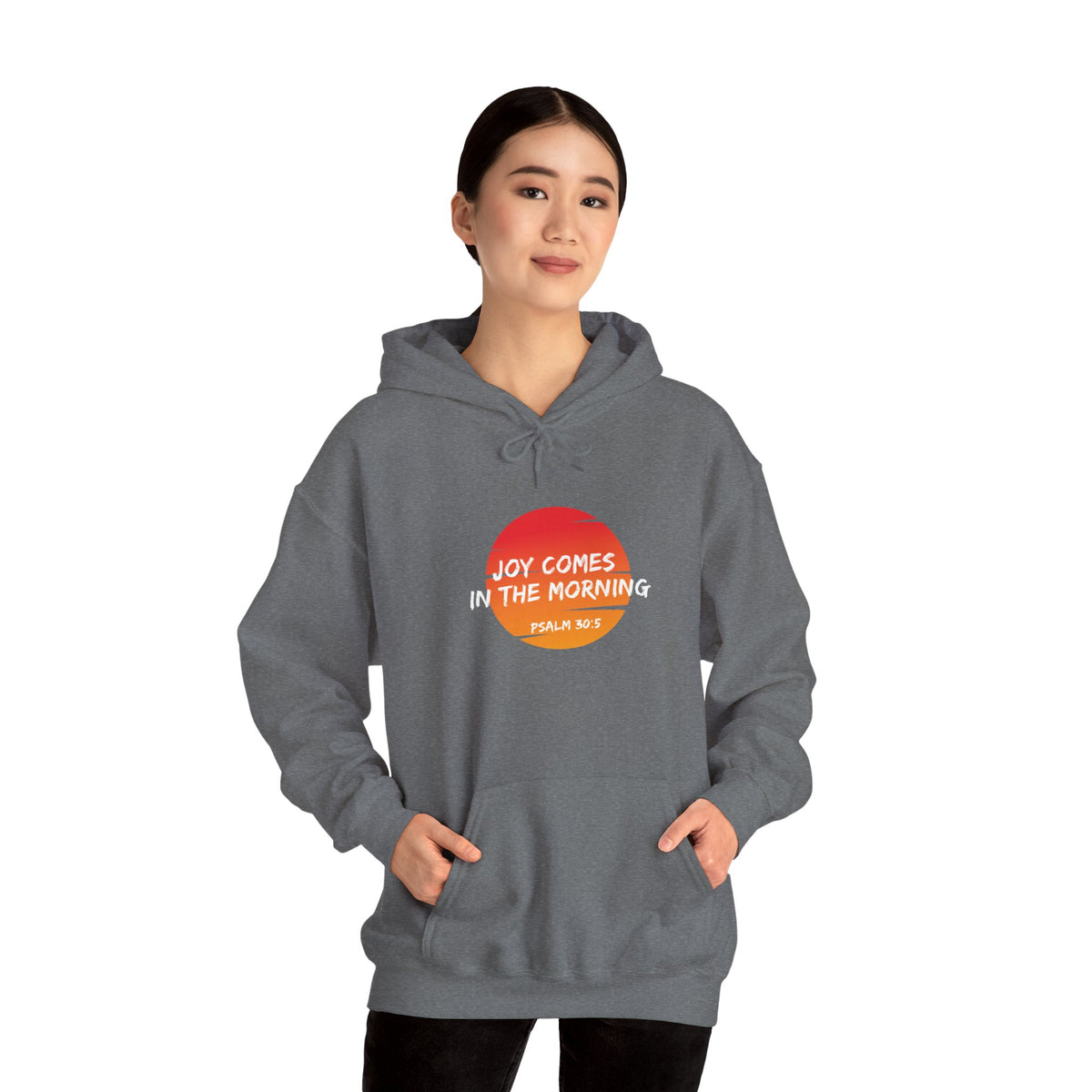 "Joy Comes in the Morning" Unisex Heavy Blend™ Hooded Sweatshirt