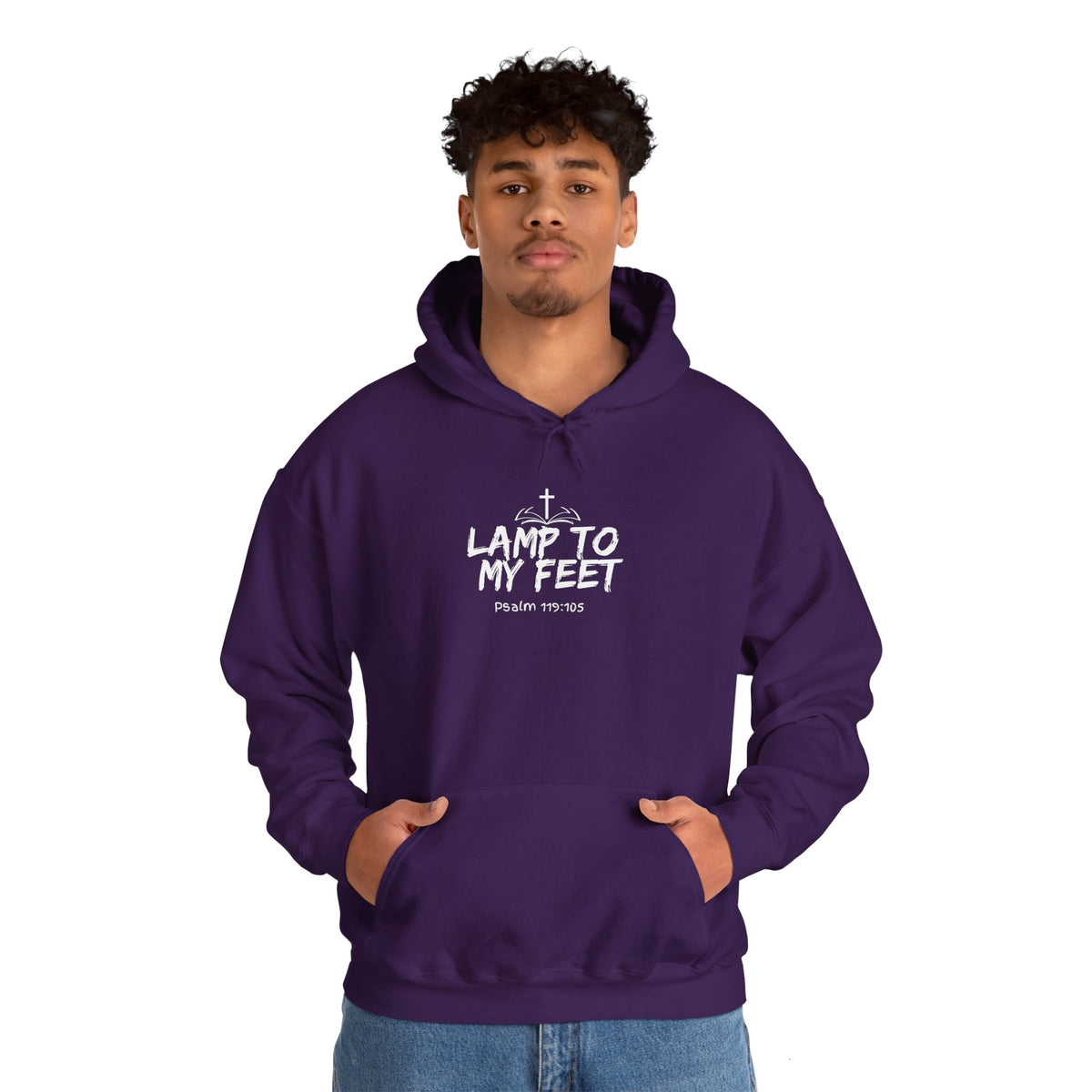 Lamp To My Feet- Unisex Heavy Blend™ Hooded Sweatshirt