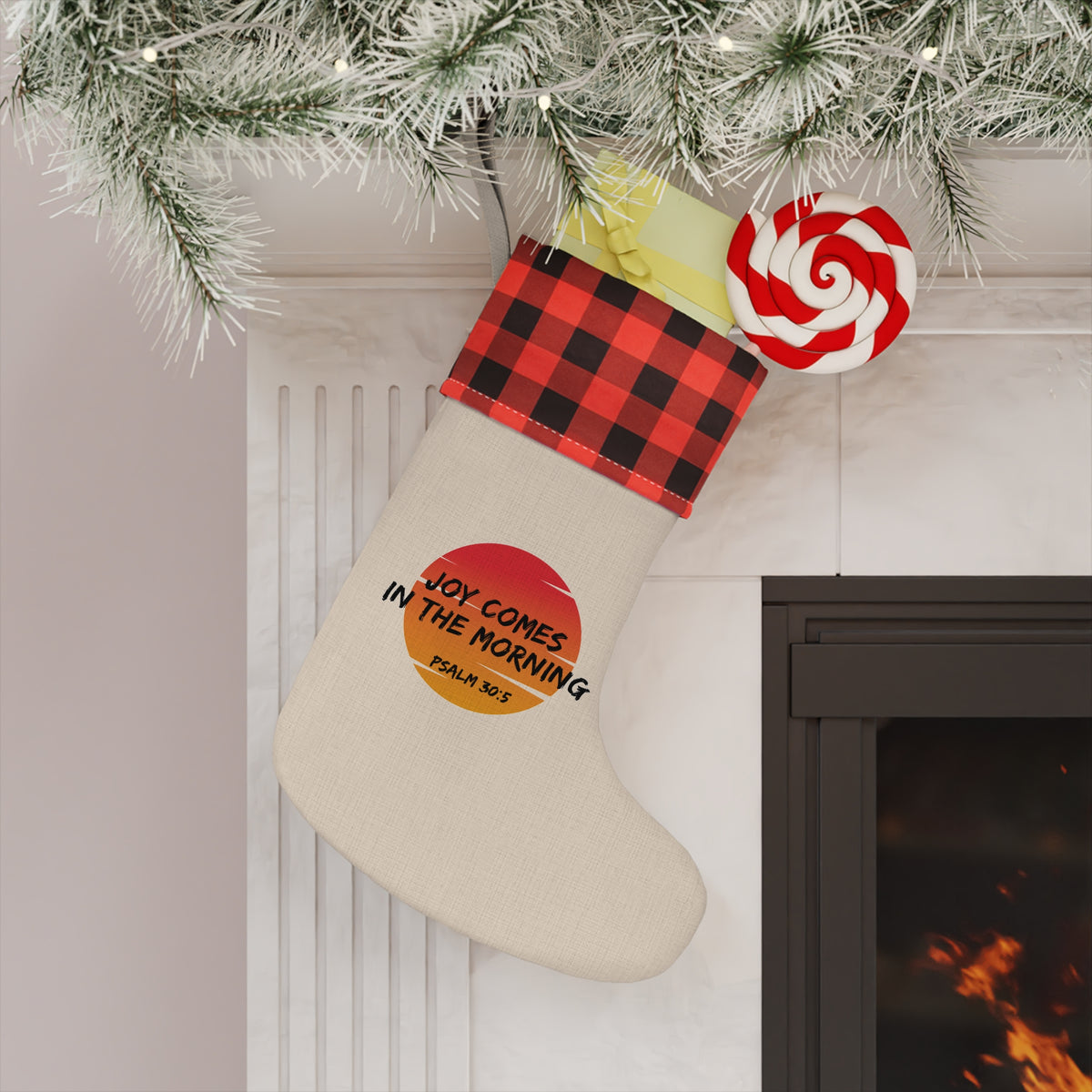 "Joy Comes in the Morning" Christmas Stocking