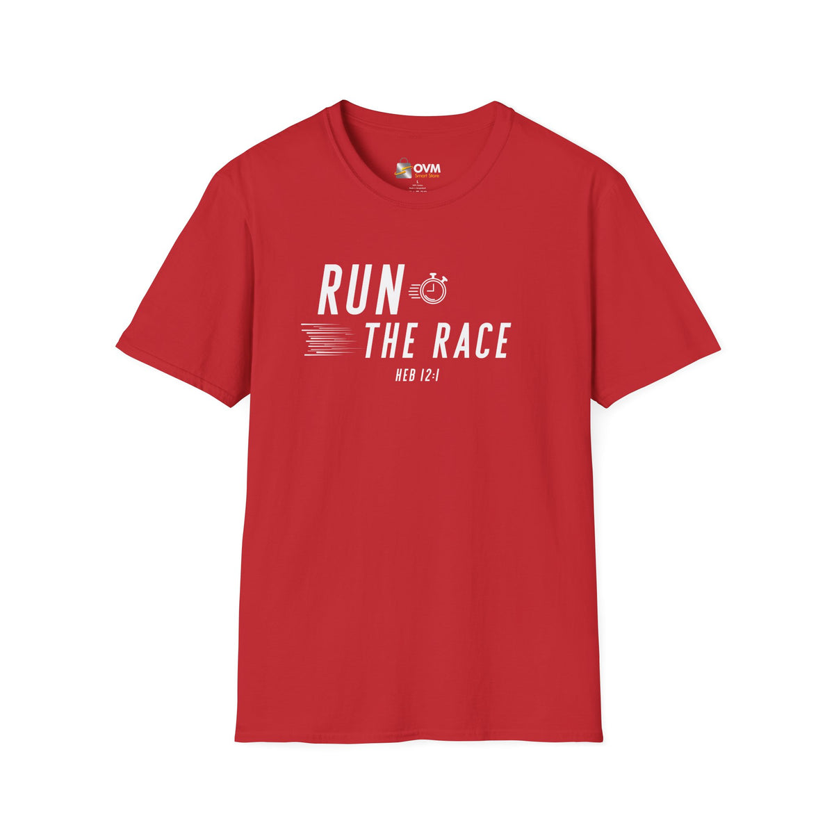 Run the Race Christian T-Shirt – Hebrews 12:1 Faith Apparel