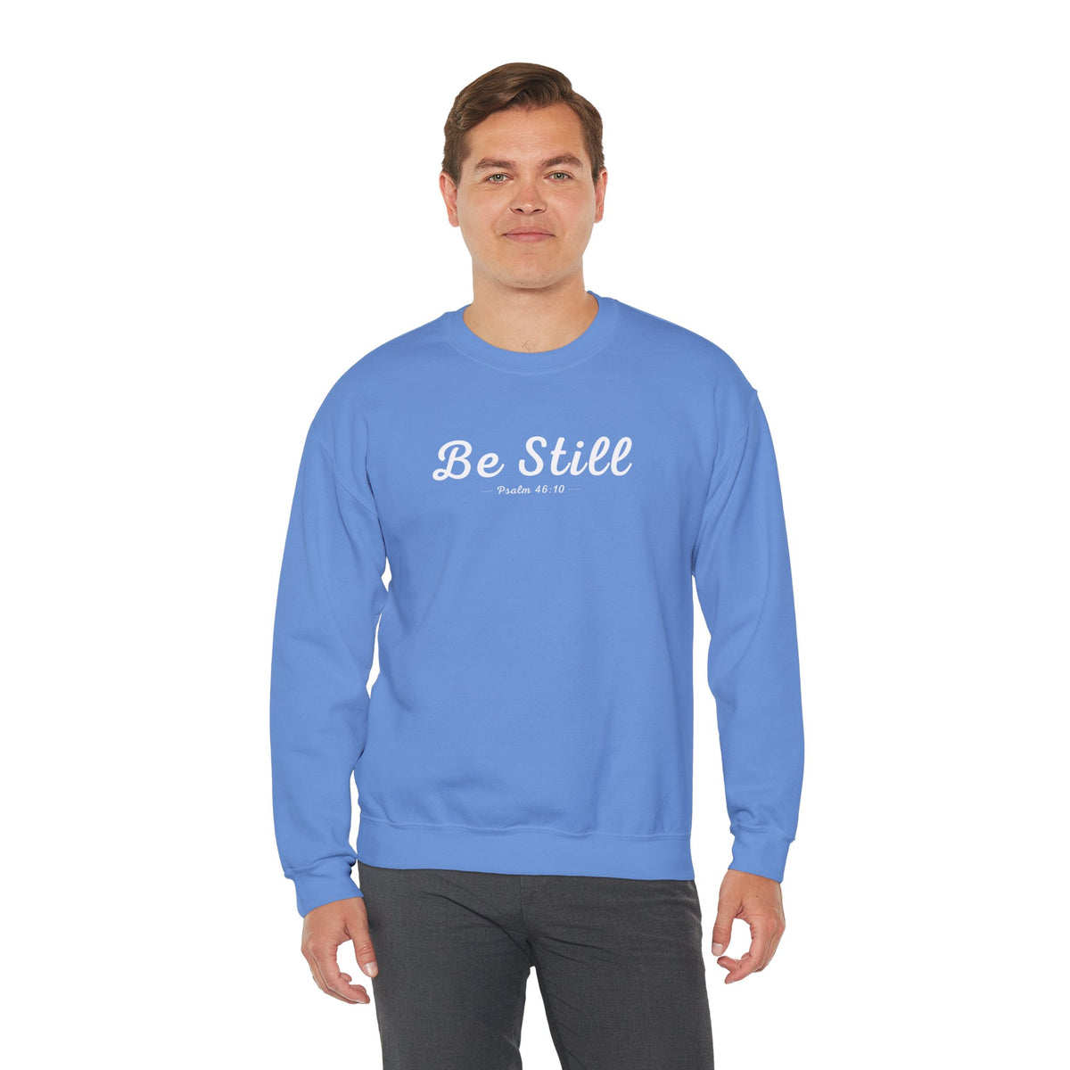 Be Still Christian Sweatshirt – Psalm 46:10 Wear Your Faith