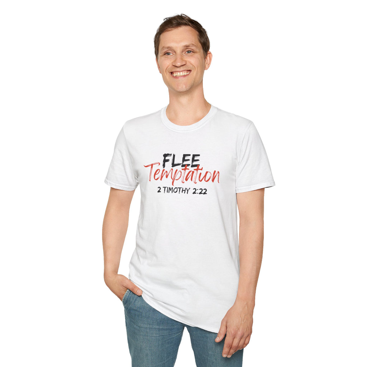 Flee Temptation Unisex Softstyle T-Shirt