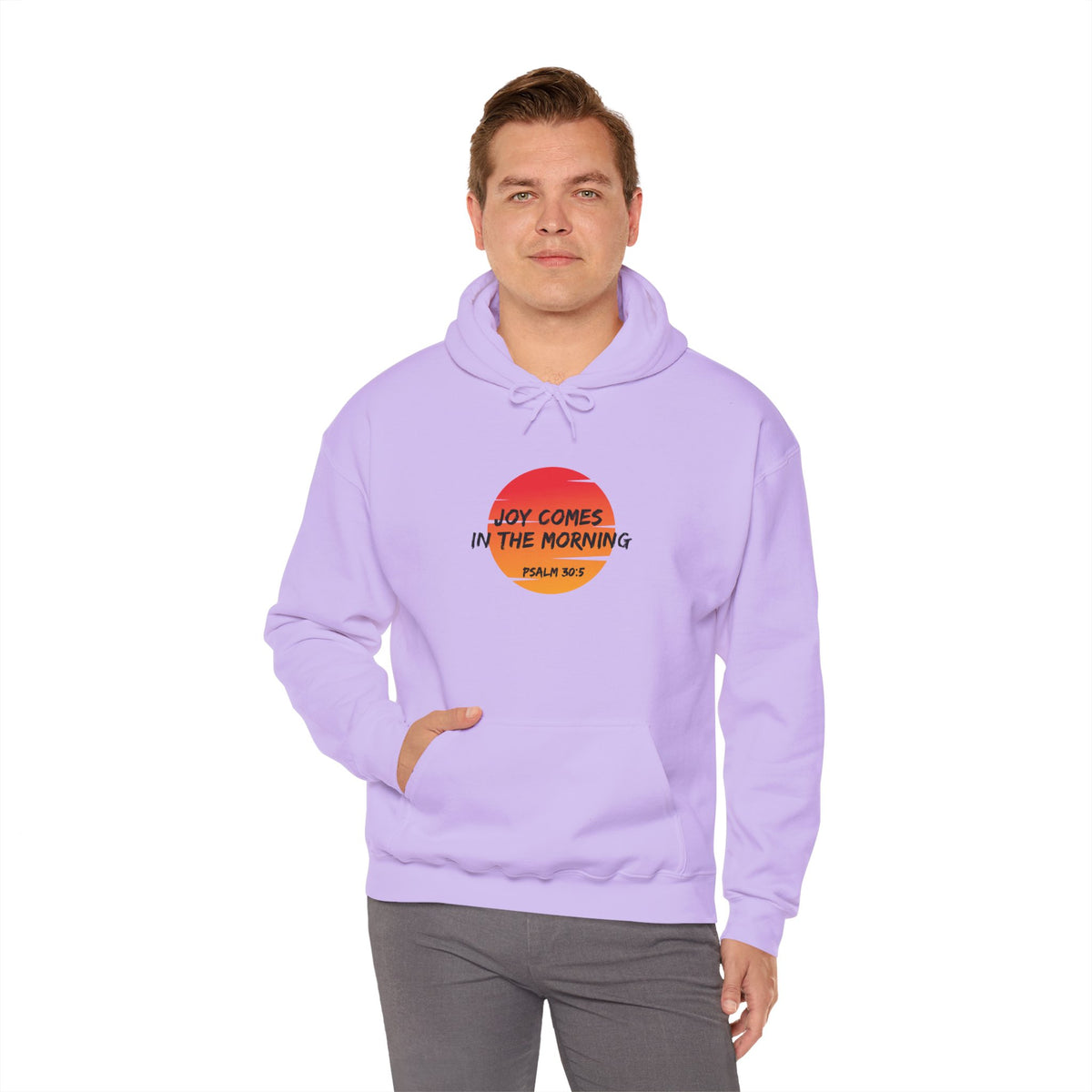 "Joy Comes in the Morning" Unisex Heavy Blend™ Hooded Sweatshirt