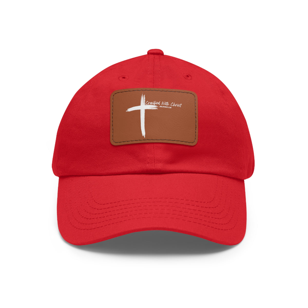 Crucified With Christ Ver.2- Dad Hat with Leather Patch (Rectangle)