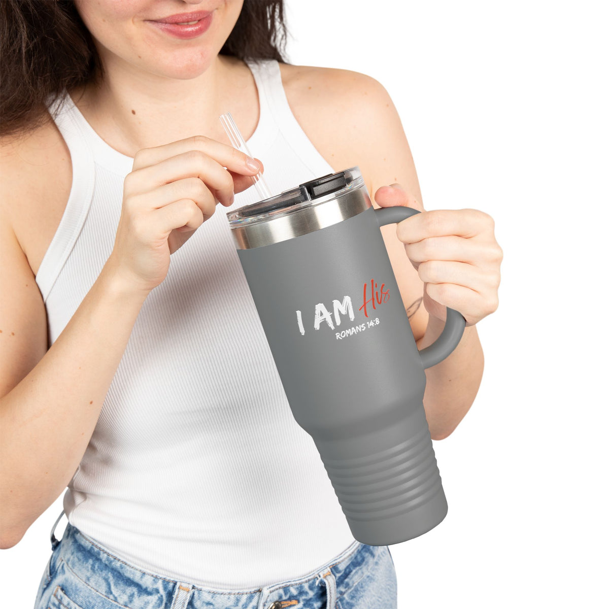 I Am His- Insulated Travel Mug, 40oz