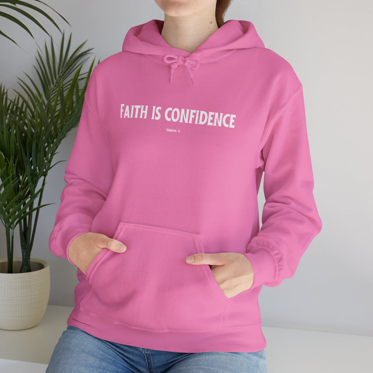 Faith is Confidence Christian Hoodie – Faith-Based Christmas Wear | Unisex Heavy Blend™ Hooded Sweatshirt