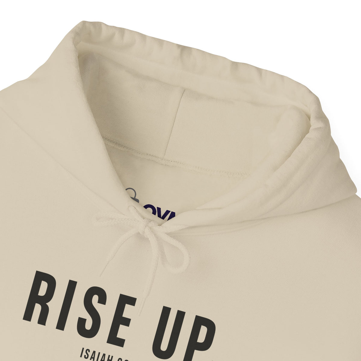 Rise Up Christian Hoodie – Isaiah 60:1 Faith Comfort Wear