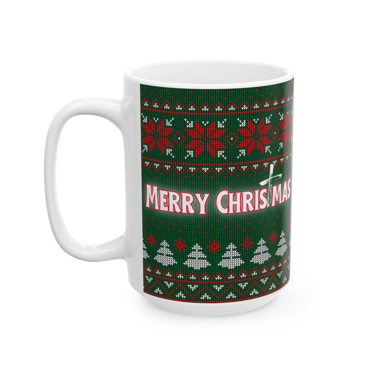 Merry Christmas Christian Mug – Faith-Inspired Christmas Gift | Ceramic Mug, (11oz, 15oz)