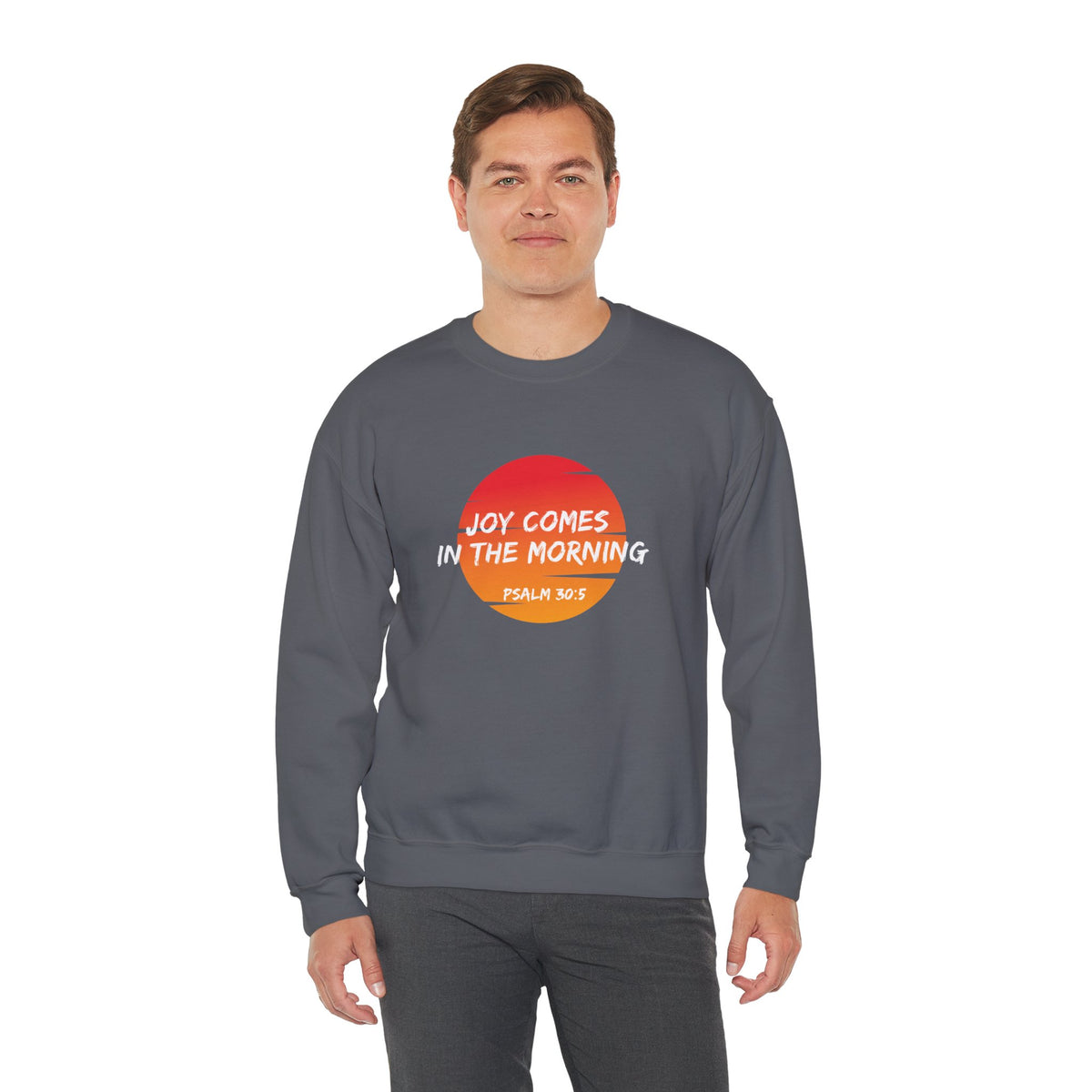 Joy Comes in the Morning- Unisex Heavy Blend™ Crewneck Sweatshirt