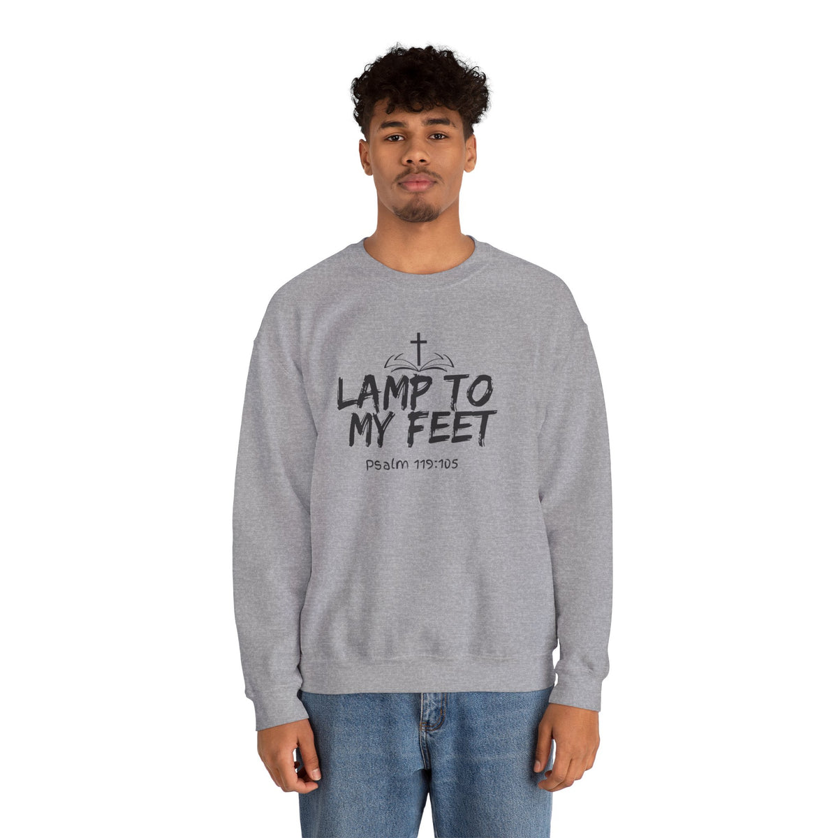 Lamp To My Feet- Unisex Heavy Blend™ Crewneck Sweatshirt