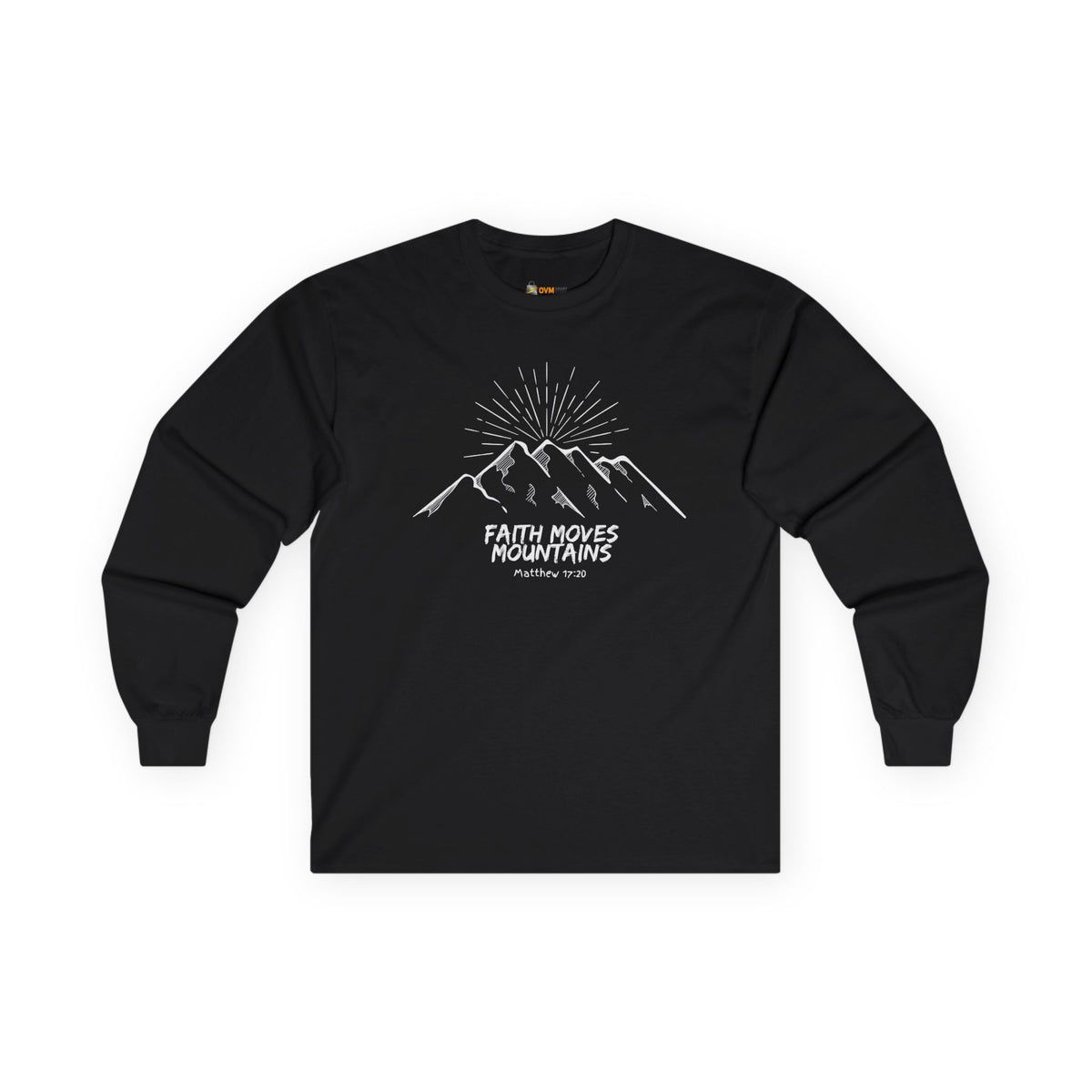 Faith Moves Mountains- Unisex Ultra Cotton Long Sleeve Tee