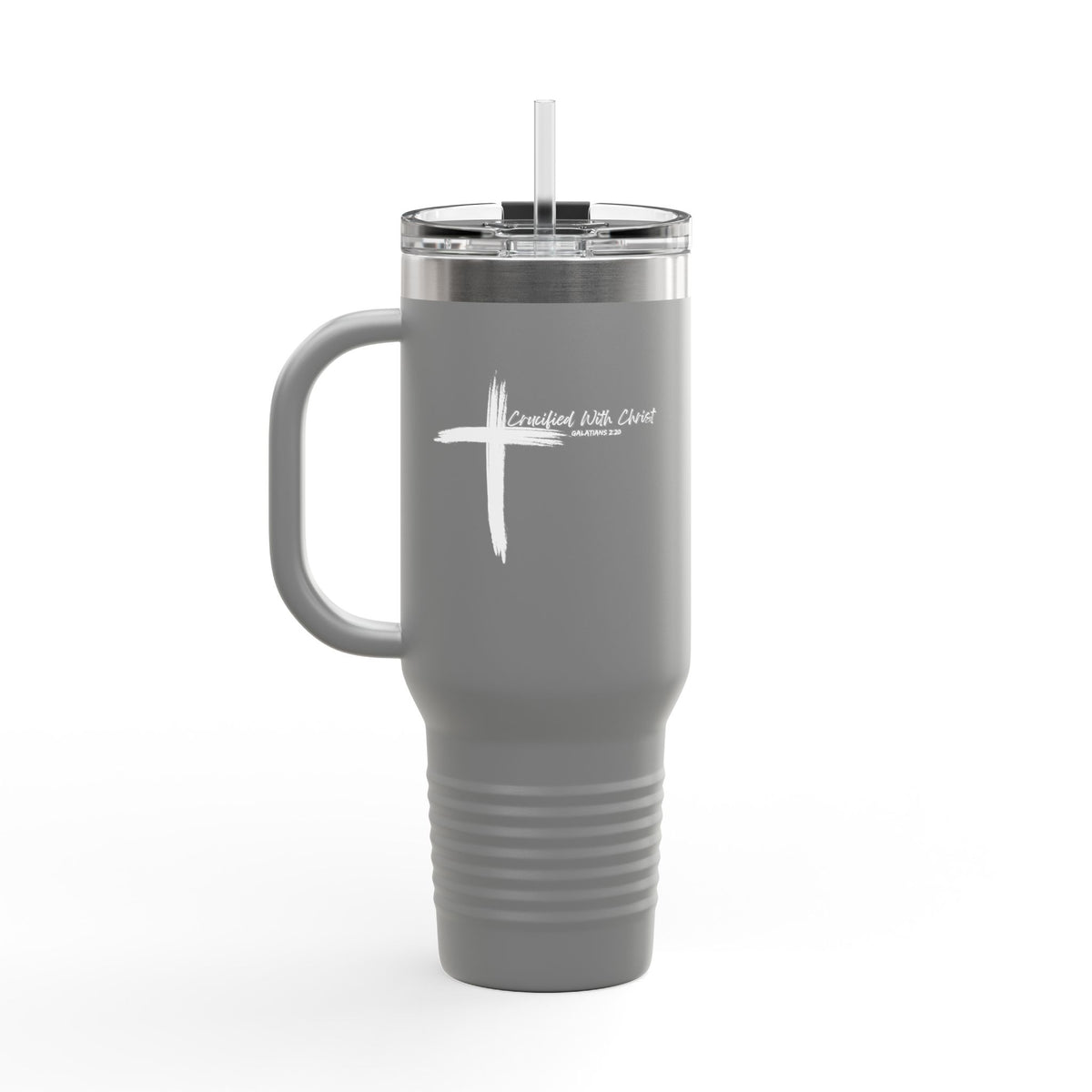Crucified With Christ Ver.2- Insulated Travel Mug, 40oz