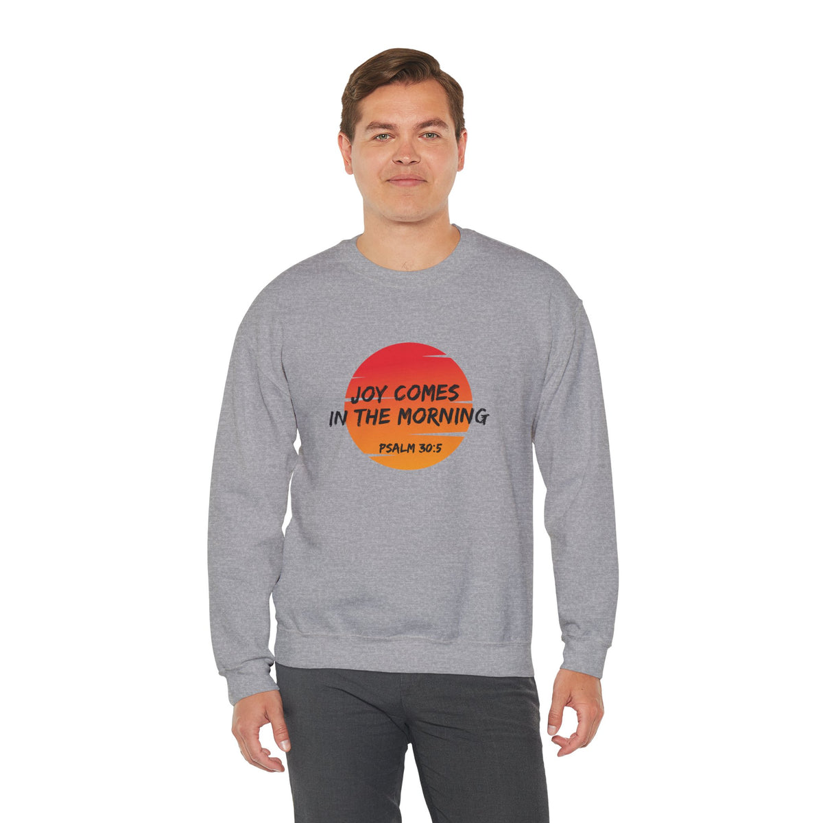 Joy Comes in the Morning- Unisex Heavy Blend™ Crewneck Sweatshirt