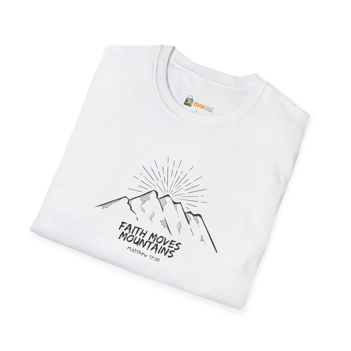 Faith Moves Mountains- Unisex Softstyle T-Shirt