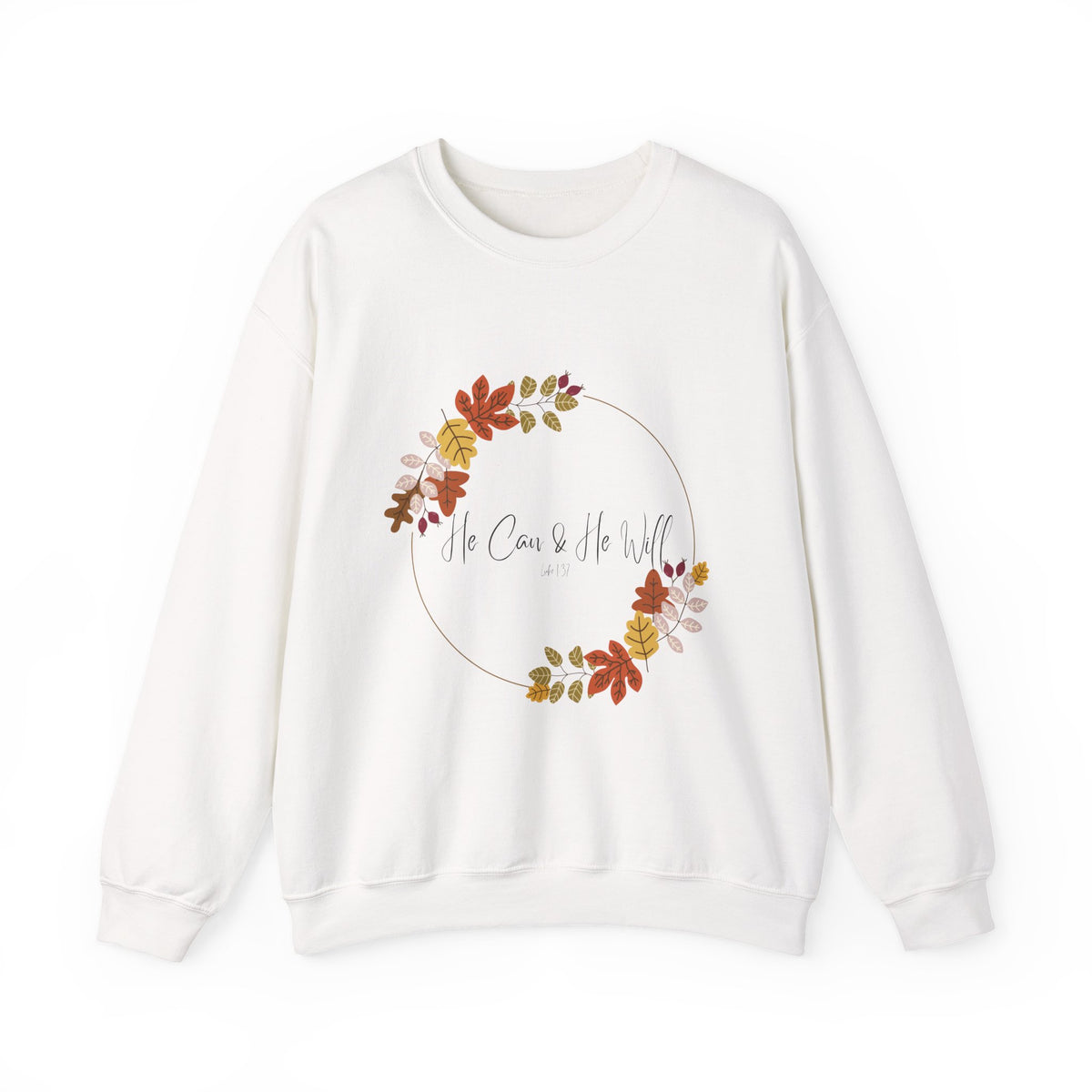 He Can & He Will | Ladies' Heavy Blend™ Crewneck Sweatshirt