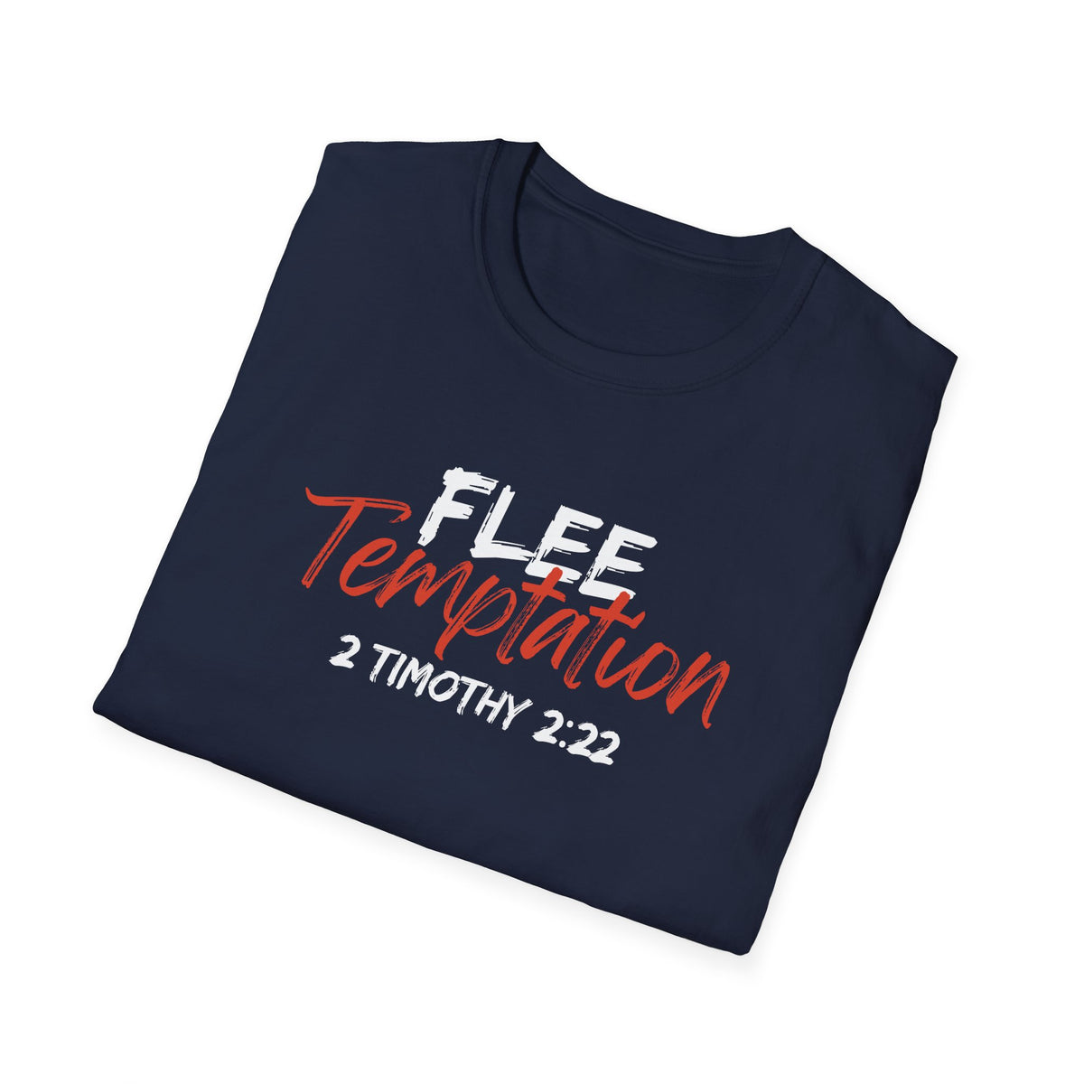 "Flee Temptation" Unisex Softstyle T-Shirt