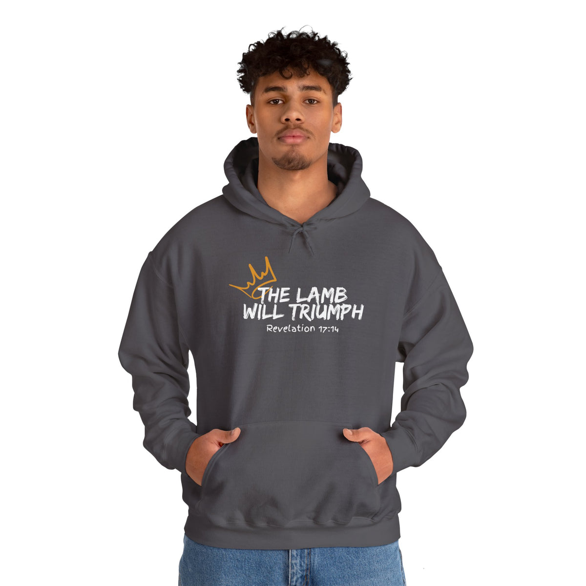 "The Lamb Will Triumph" Unisex Heavy Blend™ Hooded Sweatshirt