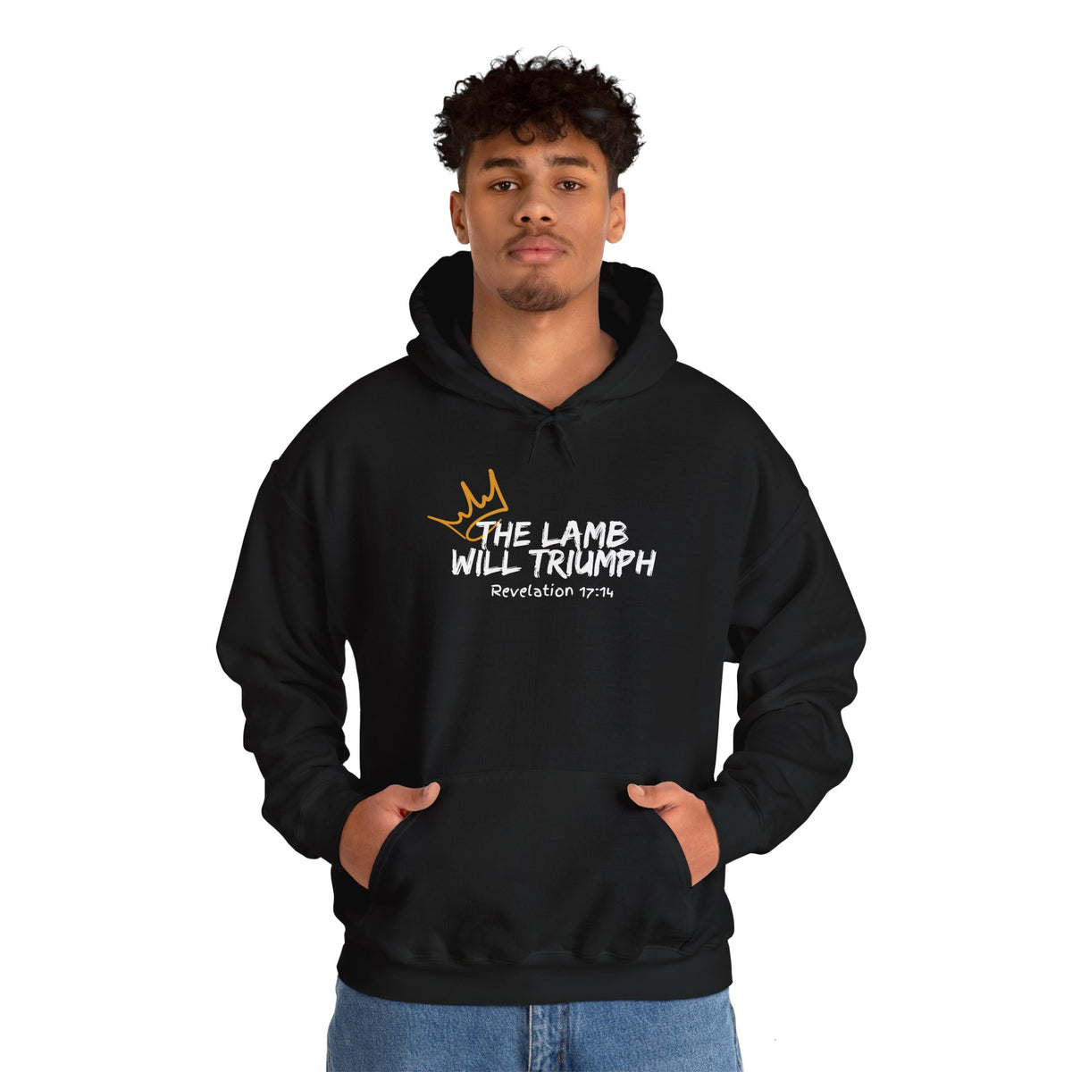 "The Lamb Will Triumph" Unisex Heavy Blend™ Hooded Sweatshirt