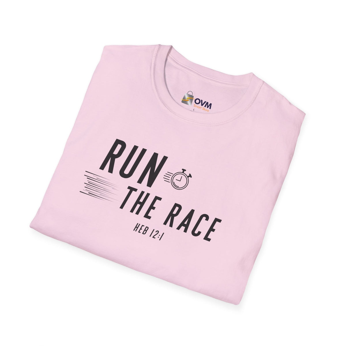 Run the Race Christian T-Shirt – Hebrews 12:1 Faith Apparel