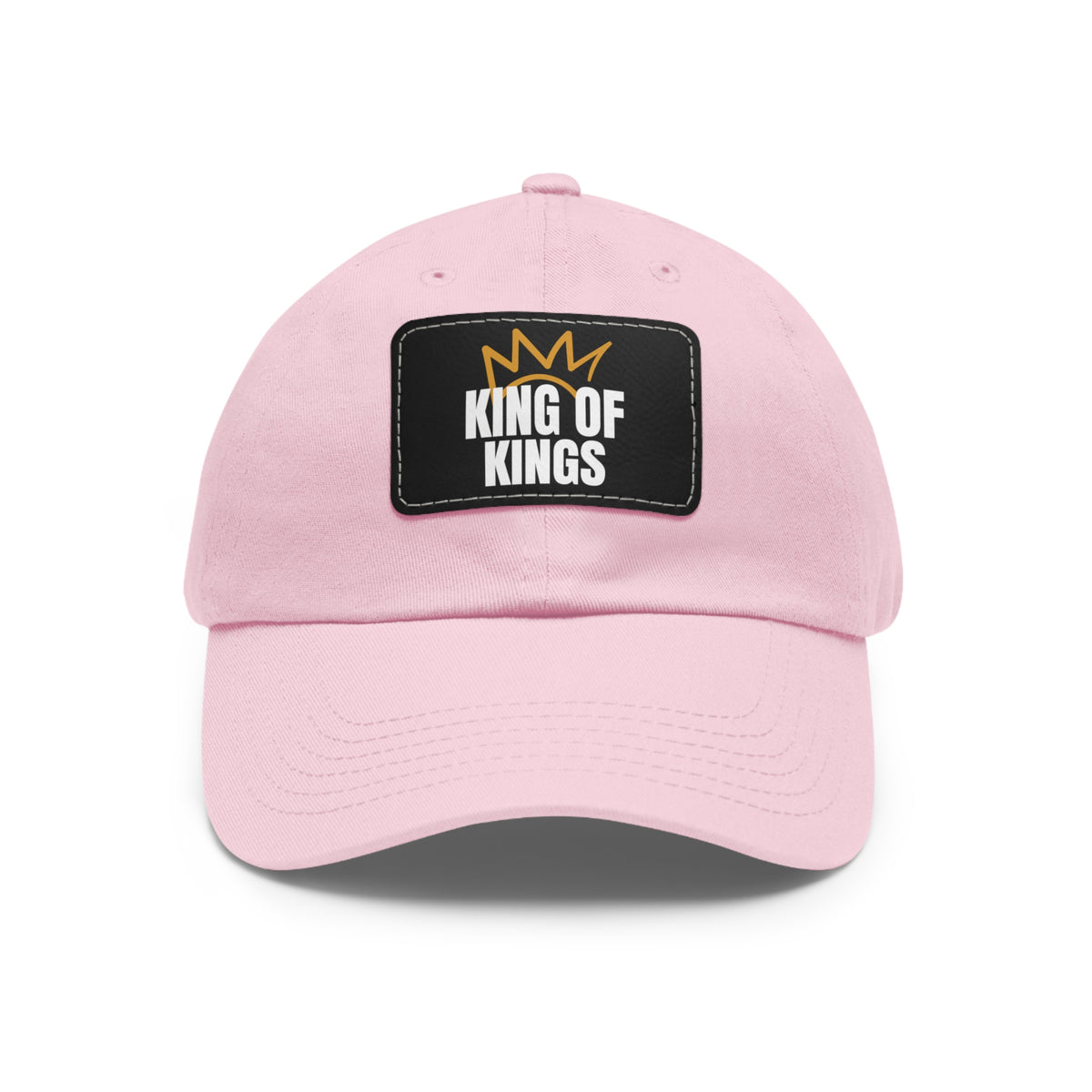 Dad Hat with Leather Patch (Rectangle)