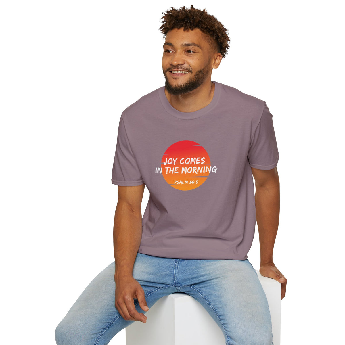 "Joy Comes in the Morning" Unisex Softstyle T-Shirt