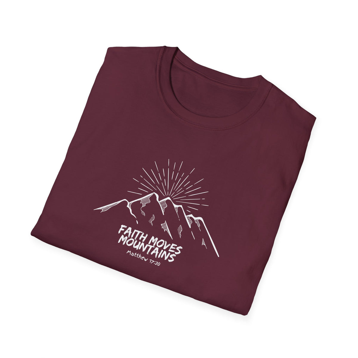 "Faith Moves Mountains" Unisex Softstyle T-Shirt