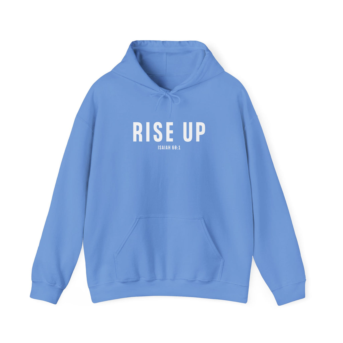 Rise Up Christian Hoodie – Isaiah 60:1 Faith Comfort Wear