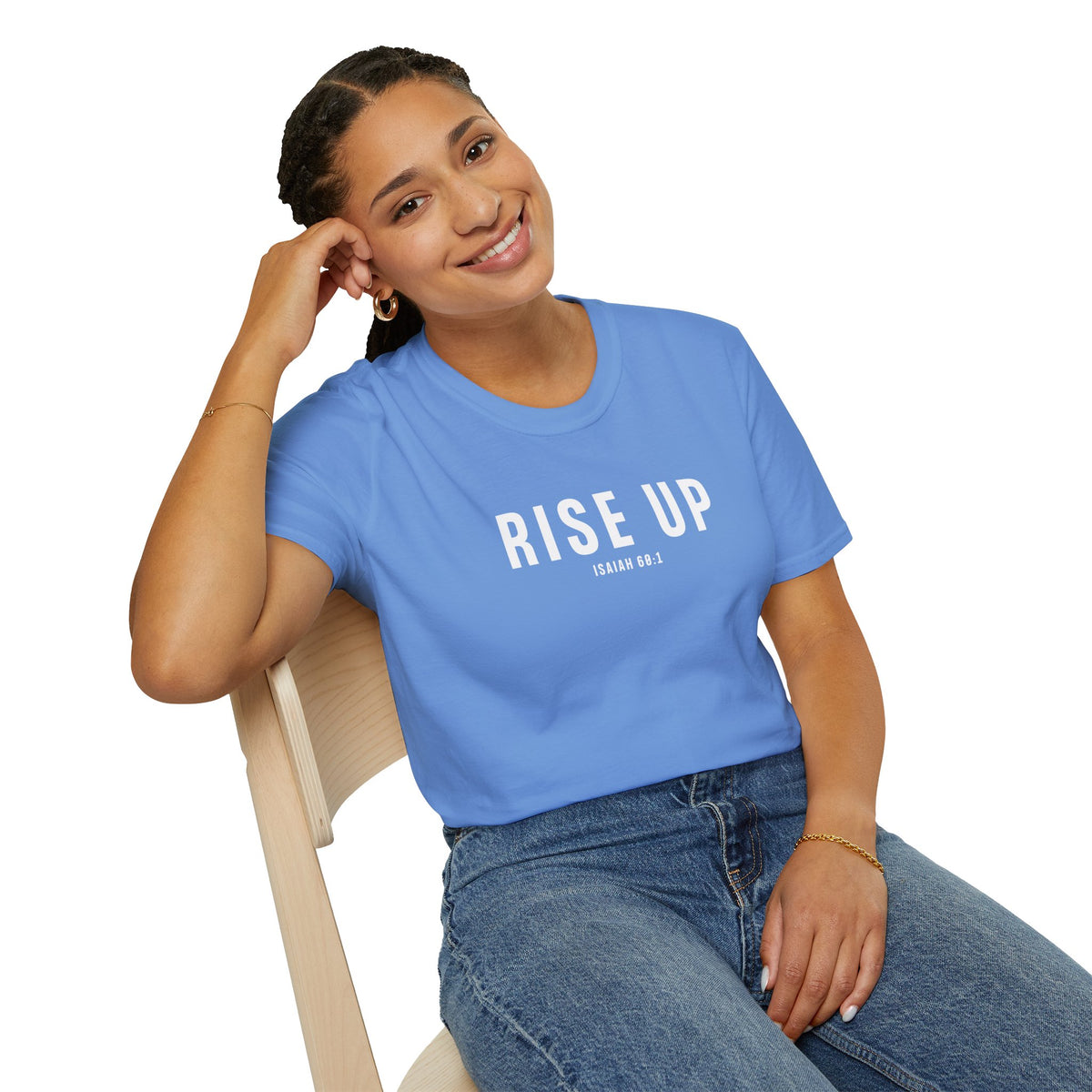 Rise Up Christian T-Shirt – Isaiah 60:1 Faith Apparel