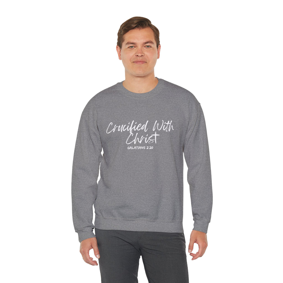 Crucified With Christ- Unisex Heavy Blend™ Crewneck Sweatshirt