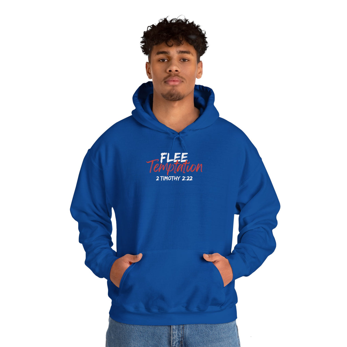 "Flee Temptation" Unisex Heavy Blend™ Hooded Sweatshirt