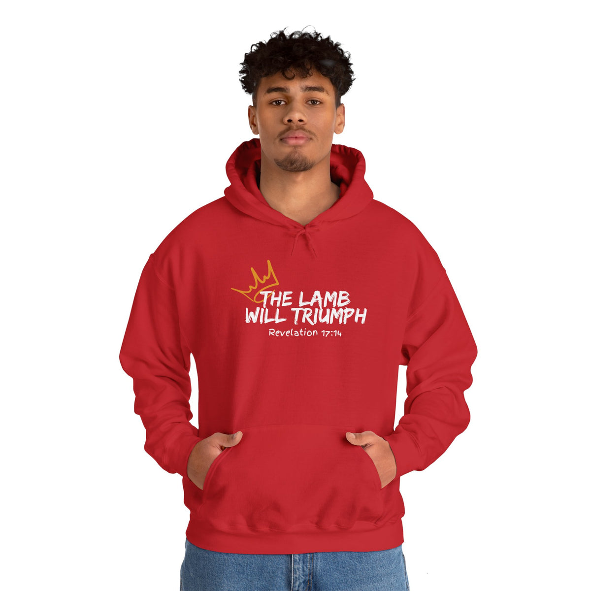 "The Lamb Will Triumph" Unisex Heavy Blend™ Hooded Sweatshirt