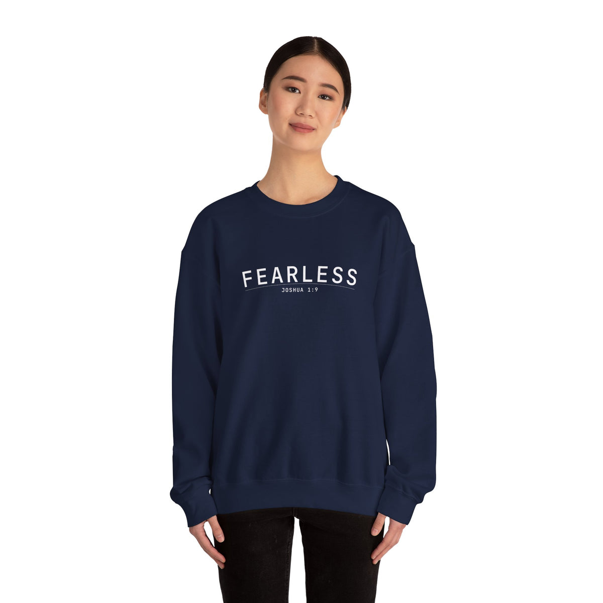 Fearless Christian Sweatshirt – Joshua 1:9 Wear Your Faith