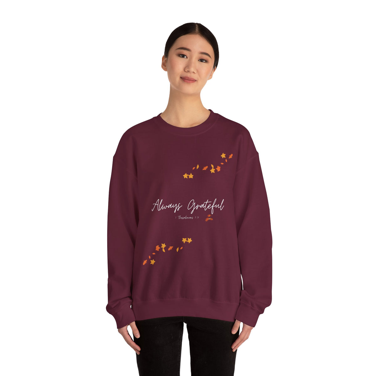 Always Grateful | Ladies' Heavy Blend™ Crewneck Sweatshirt