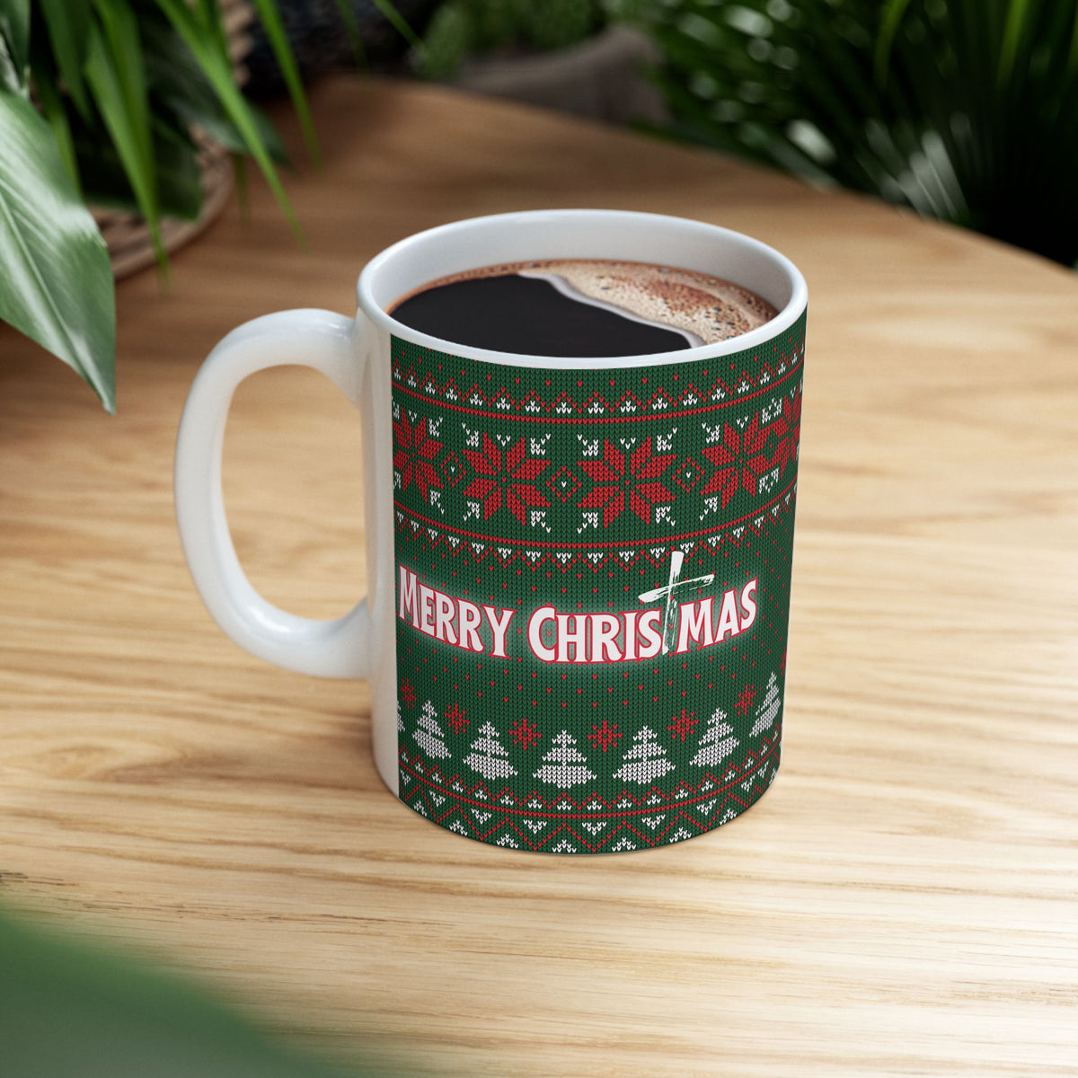 Merry Christmas Christian Mug – Faith-Inspired Christmas Gift | Ceramic Mug, (11oz, 15oz)