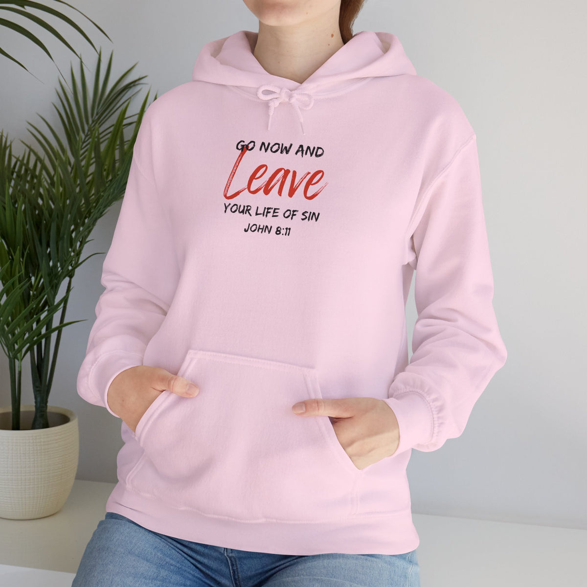 Go Now and Leave Your Life of Sin- Unisex Heavy Blend™ Hooded Sweatshirt