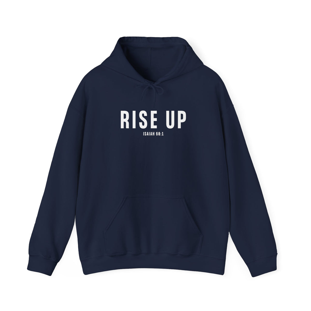 Rise Up Christian Hoodie – Isaiah 60:1 Faith Comfort Wear