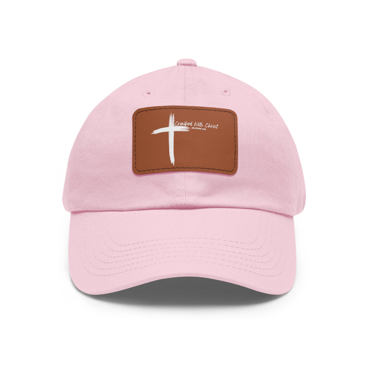 Crucified With Christ Ver.2- Dad Hat with Leather Patch (Rectangle)