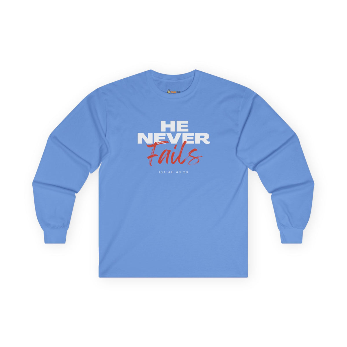 He Never Fails- Unisex Ultra Cotton Long Sleeve Tee