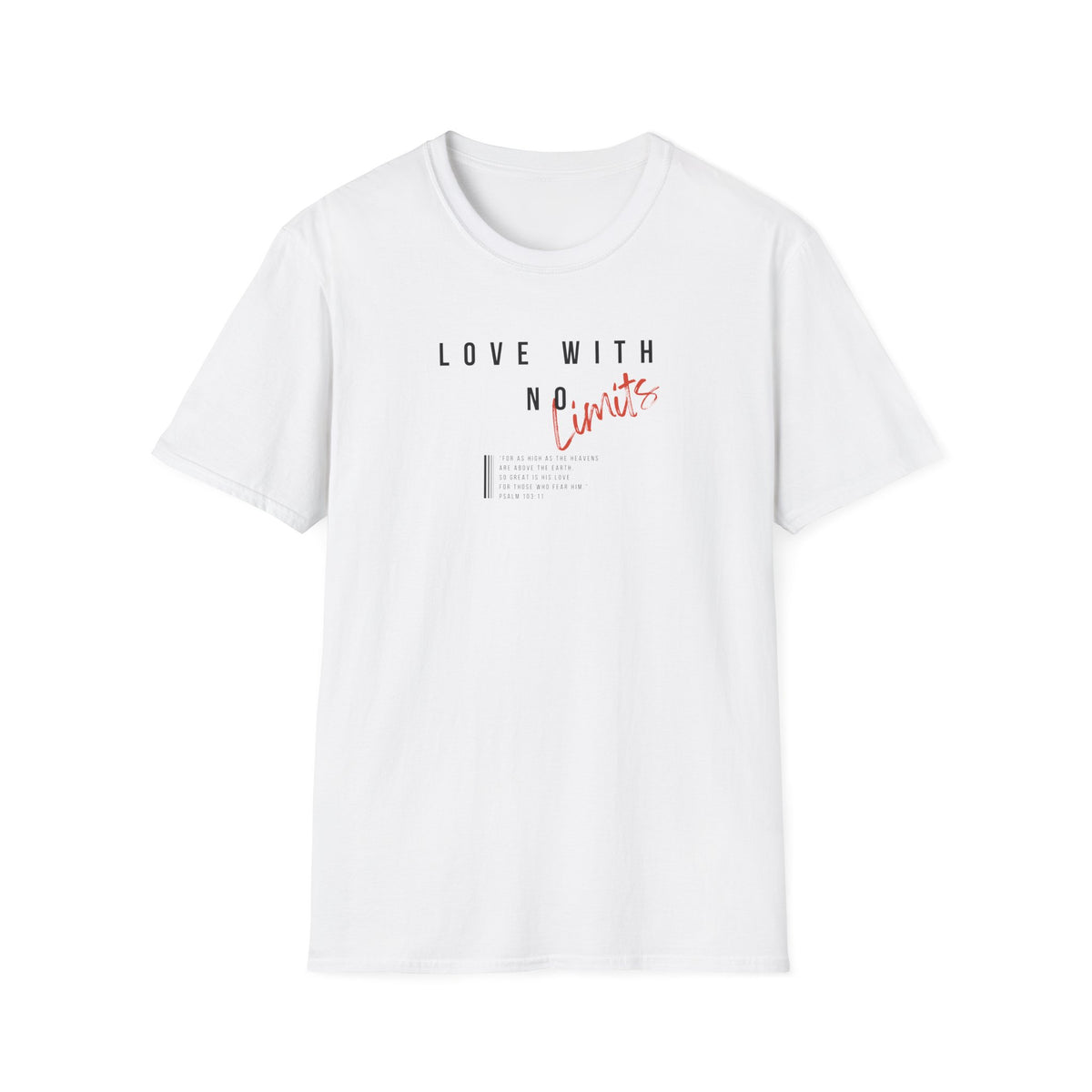 "Love With No Limits" Unisex Softstyle T-Shirt