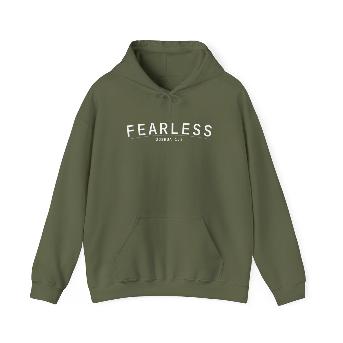 Fearless Christian Hoodie – Joshua 1:9 Faith Comfort Wear