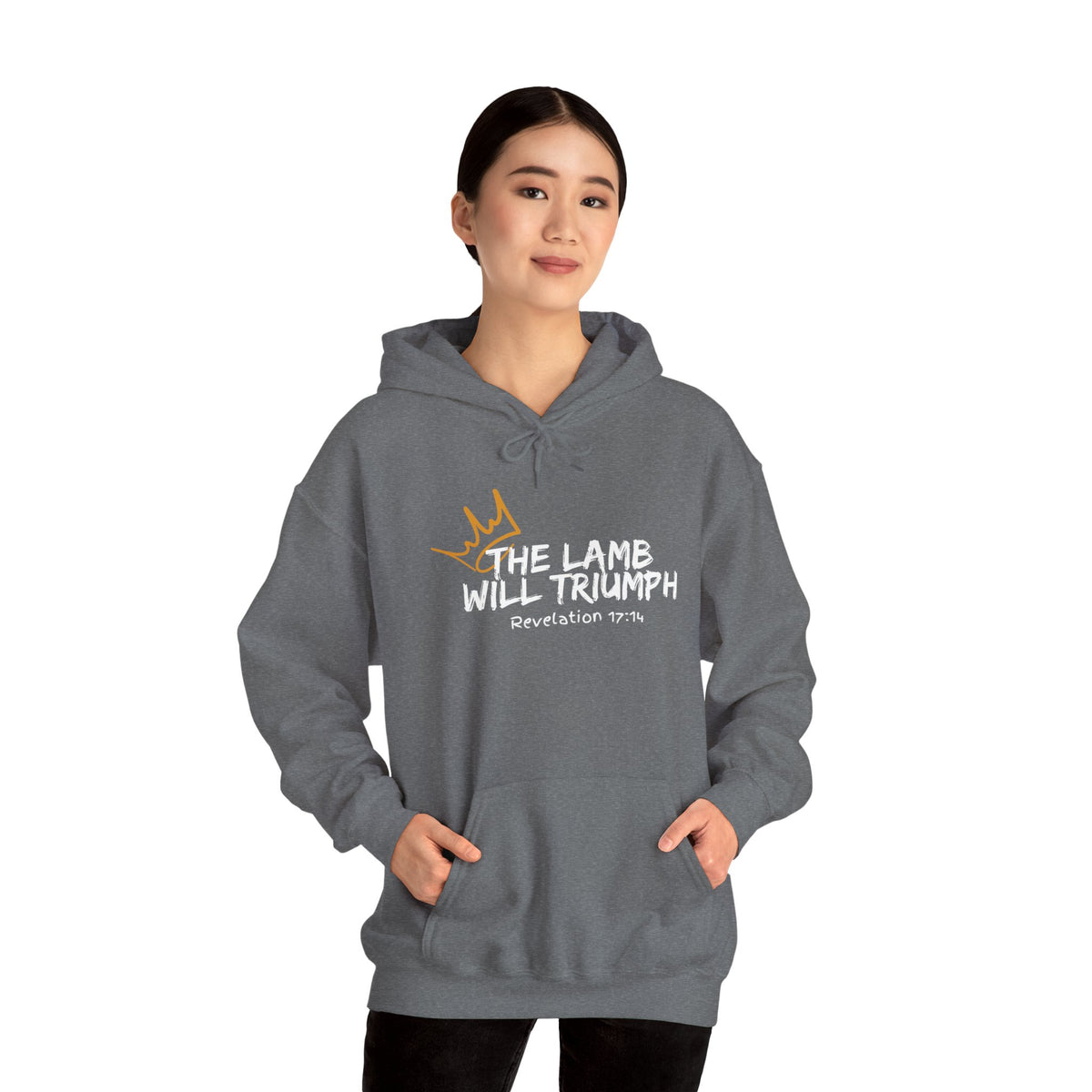 "The Lamb Will Triumph" Unisex Heavy Blend™ Hooded Sweatshirt